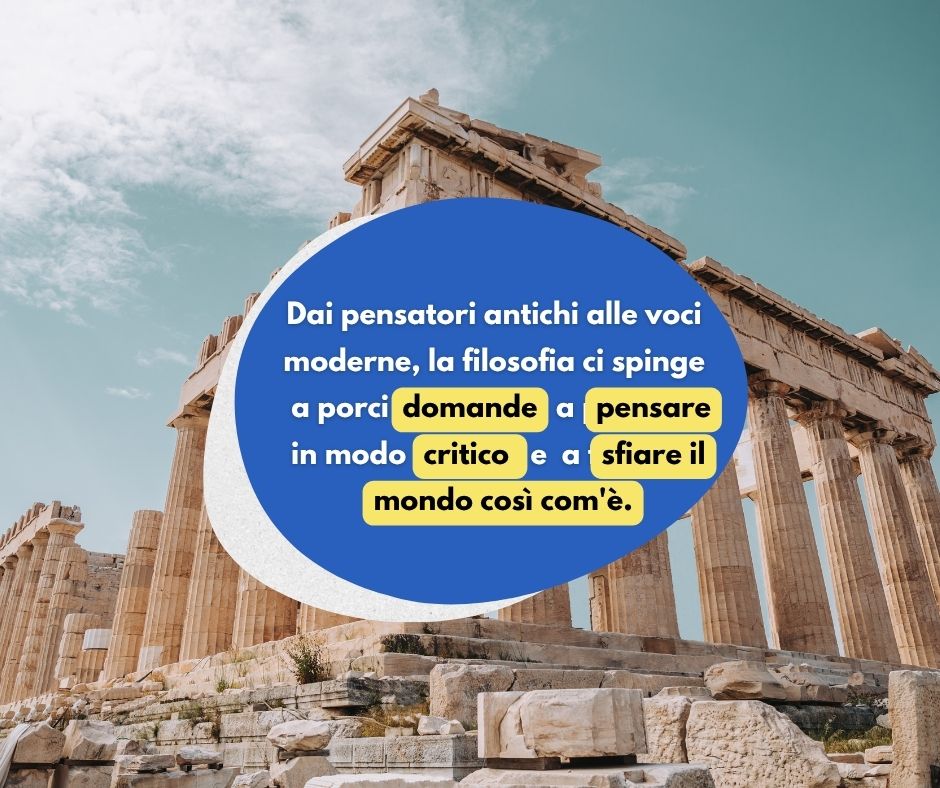 La filosofia non è una cosa del passato, ci insegna a pensare, a porre domande e a rimanere curiosi.

Oggi, nella Giornata mondiale della filosofia, la celebriamo per averci aiutato a sviluppare la cultura, la società e il pensiero umano.

#WorldPhilosophyDay