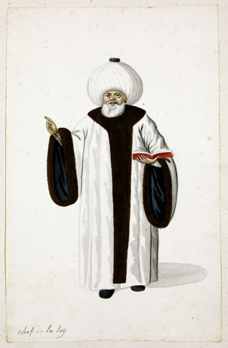 SOAS_SpecColl's tweet image. This hand-drawn and coloured illustration of a Mufti is from an album of Paintings illustrating Turkish costumes (MS 60368) by Marcel Cousinery [1808-1826] #EYAReligion  ow.ly/xOVj50XeOKq