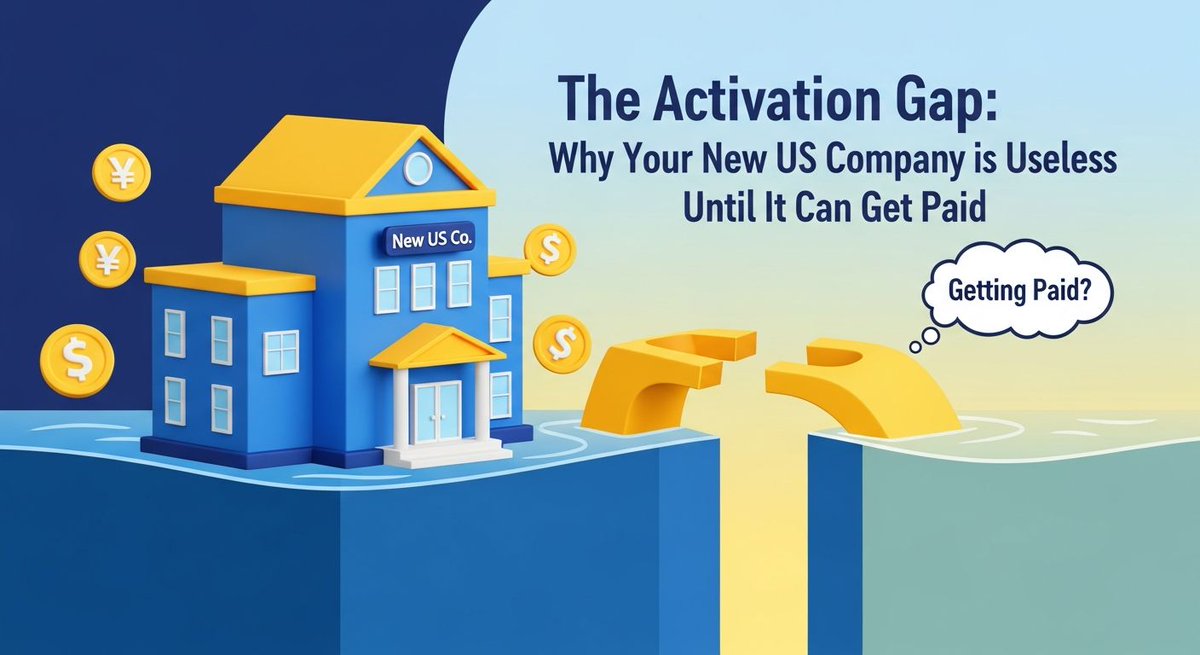 Clevver_io's tweet image. **The Activation Gap: Why Your New US Company is Useless Until It Can Get Paid**
- Dive into fresh perspectives! Our latest blog post is now live. 🚀

Read the full post and let us know what you think: clevver.io/blog/for_start…

#FormationService #Clevver #BlogUpdate