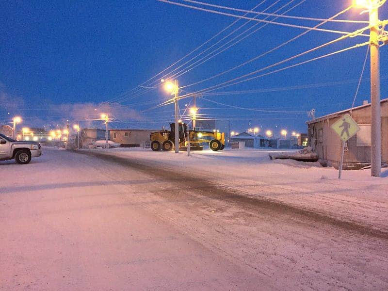 Osint613's tweet image. Polar night has begun in Barrow, Alaska. The sun has dipped below the horizon for the final time and will not return until January 22, 2026.