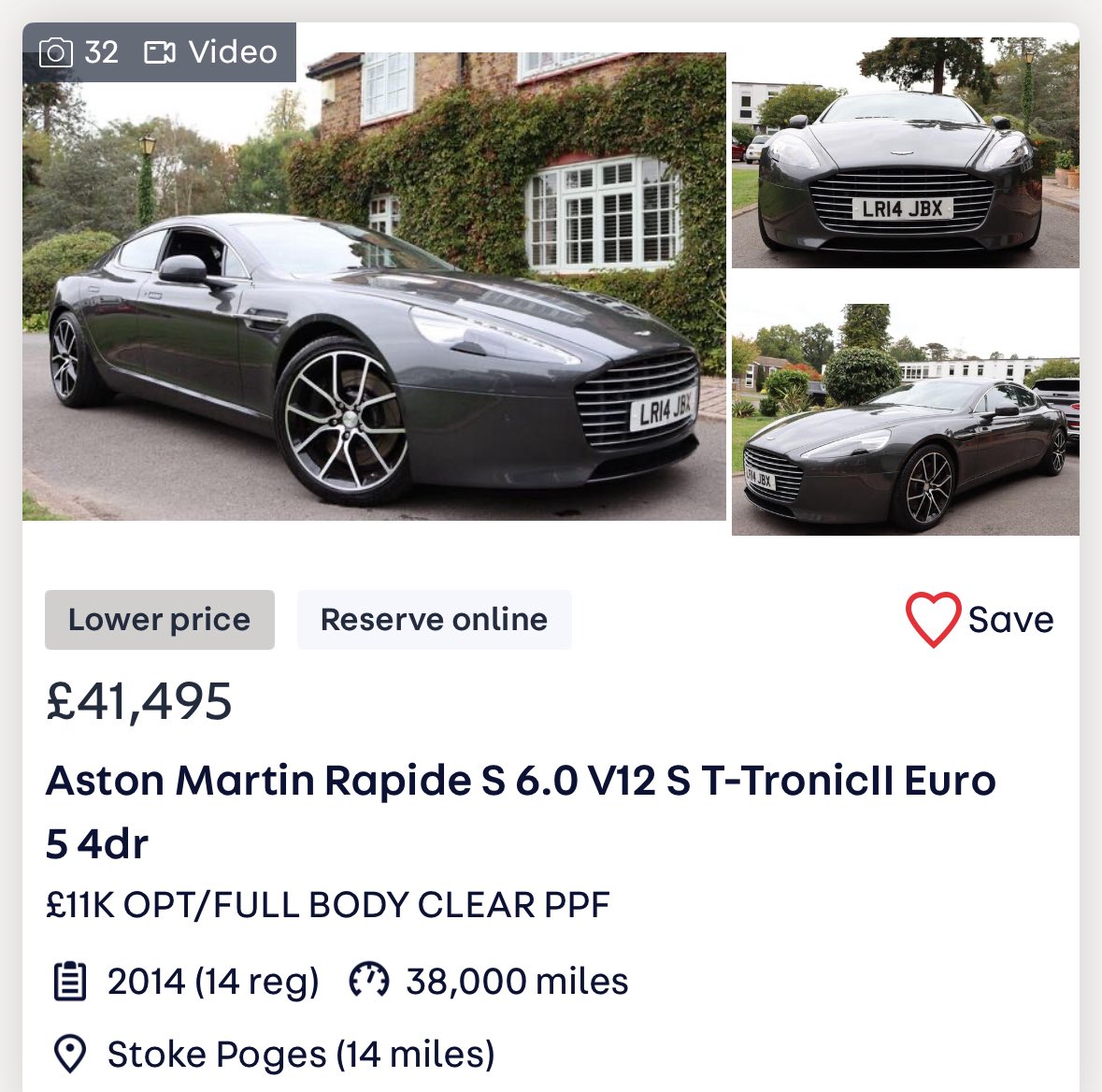 DHannahUK's tweet image. Or in today’s money #Timeless #AML #RapideS