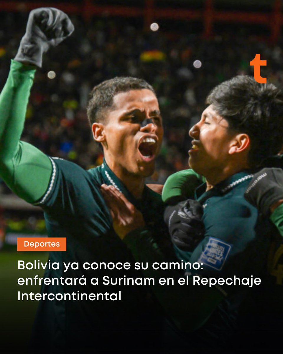 trecepy's tweet image. ¡EL CAMINO DE BOLIVIA! 🏆🇧🇴

🔥 El seleccionado de la Conmebol ya conoce su camino en el repechaje intercontinental.

👀 En primera instancia deberá enfrentar a Surinam y, de superar ese escollo buscará su ansiado regreso a la Copa del Mundo frente a Irak.

#TreceDeportes…