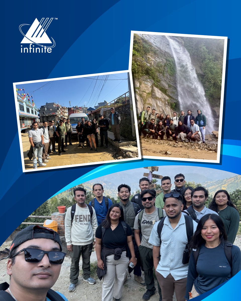InfiniteOFCL's tweet image. Infinite Nepal explored the stunning Fungfunge Waterfall - a day of laughter, scenic trails, &amp;amp; team bonding. 🏔️

Here’s to more adventures that energize us and bring #TeamInfinite even closer!🍀

#InfiniteComputerSolutions #InfiniteNepal #EmployeeEngagement #InfinitePossibilities