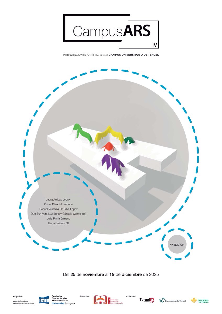 El Campus de Teruel inaugura el 25 de noviembre las intervenciones artísticas seleccionadas en la III edición de CampusARS - ecodeteruel.tv/el-campus-de-t…