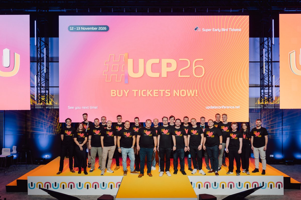 update_conf's tweet image. 🧡 The Team Behind Update Conference Prague

Months of nonstop work brought a one-of-a-kind developer experience to 🇨🇿… and, thanks to streaming, to the world 🌍✨

From content to logistics, speaker care to production. Every detail mattered. Every minute counted.

We did it…