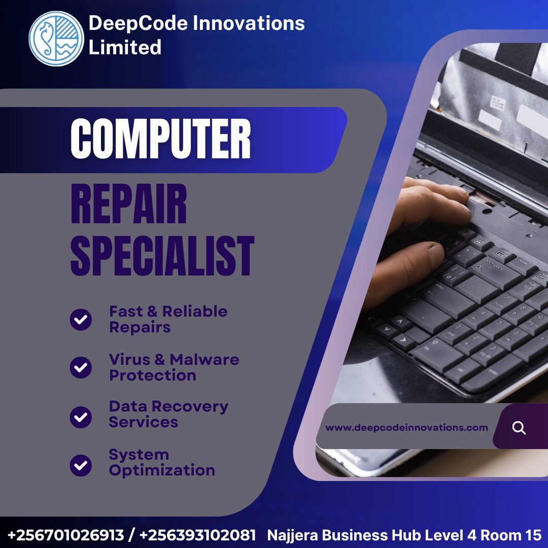 Deepcodein's tweet image. Expert computer repair delivered with precision comprehensive diagnostics, hardware restoration, system optimization, and secure troubleshooting.
#ComputerRepair #TechSupport #DeepCodeInnovations