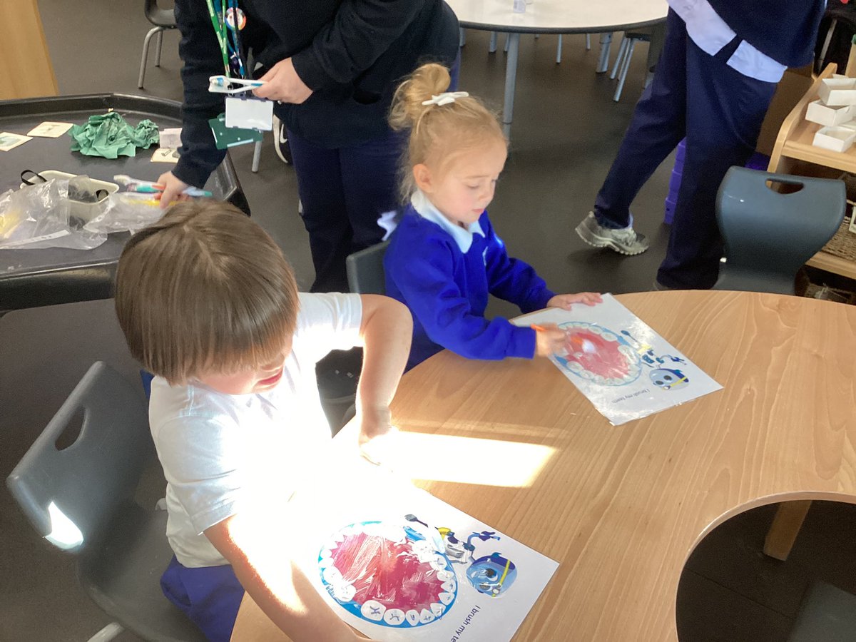 Reception had a fantastic morning with our health team talking about the effect of sugar on our teeth. We talked about different types of food that may contain sugar and even practiced brushing teeth! 🦷🪥 #StCuthbertsEYFS #StCuthbertsPSHE