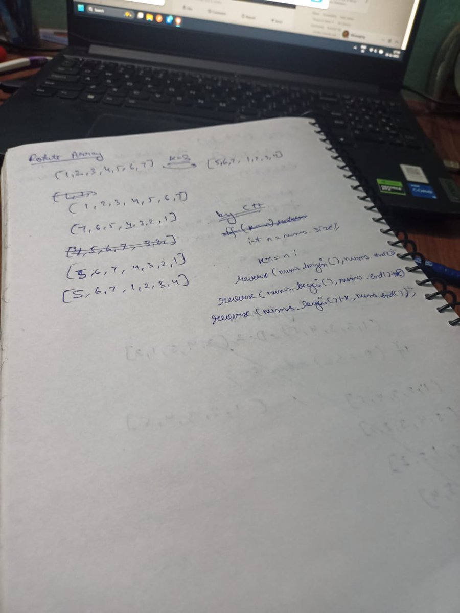 shivam21102005's tweet image. Day 99 #100DaysOfCode — Array Rotation in C 🔄

Reverse entire array 🔁

Reverse first k elements ✨

Reverse remaining n-k elements 🔄

✅ In-place, O(n) time, O(1) space

Almost done! Day 100 tomorrow 🚀

#CProgramming #Algorithms #CodingJourney