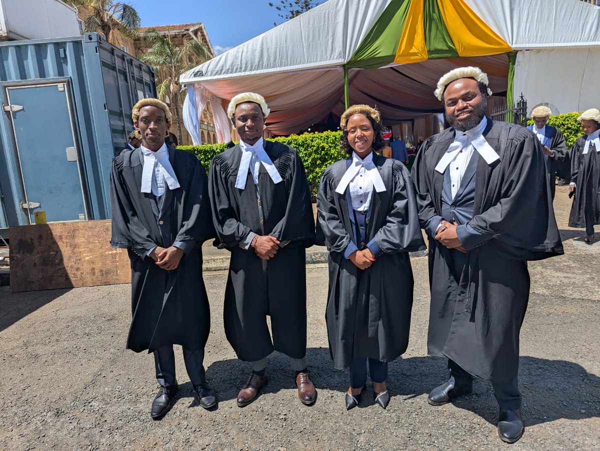 WamaeAllen's tweet image. Congratulations to Nickson Jectone, Micah Anzala, Wendy Macharia, and Alan Gathira on your admission to the bar!

The milestone reflects your hard work and resilience throughout your legal studies and training...