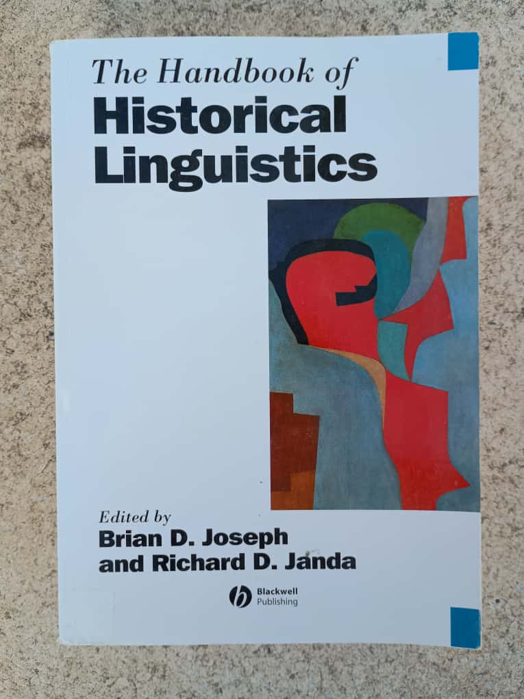 🎉Nova adquisició al fons bibliogràfic del CDSIB!  
  📚«The Handbook of Historical Linguistics», editat per Brian D. Joseph i Richard D. Janda.