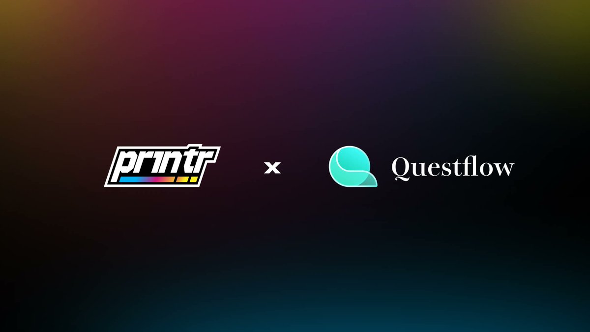 printr's tweet image. We’ve partnered with @questflow to bring tokenization to the AI agent economy

Through Printr&apos;s API:
- Existing agents can launch tokens
- Developers can easily tokenize their own AI agents on any chain

👉 Learn more: questflow.ai