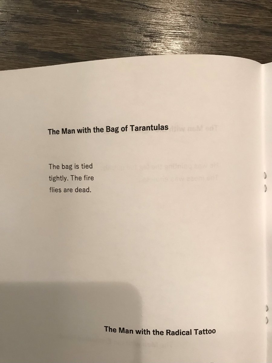 🚨 I have a new chapbook out in the world! 🚨

The Man is a sequence of 24 micro poems, all beginning with ‘The Man’. I also provided the doodles for the cover. I have 50 copies &amp; they’re all pay-what-you-want (+ $4 for shipping) so DM me if you want a copy! 📚❤️