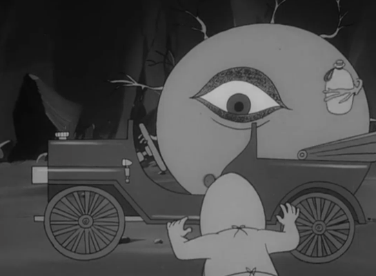 ゲゲゲの鬼太郎 (1期)』「妖怪ラリー」のバックベアード、白いな。瑞兆か？