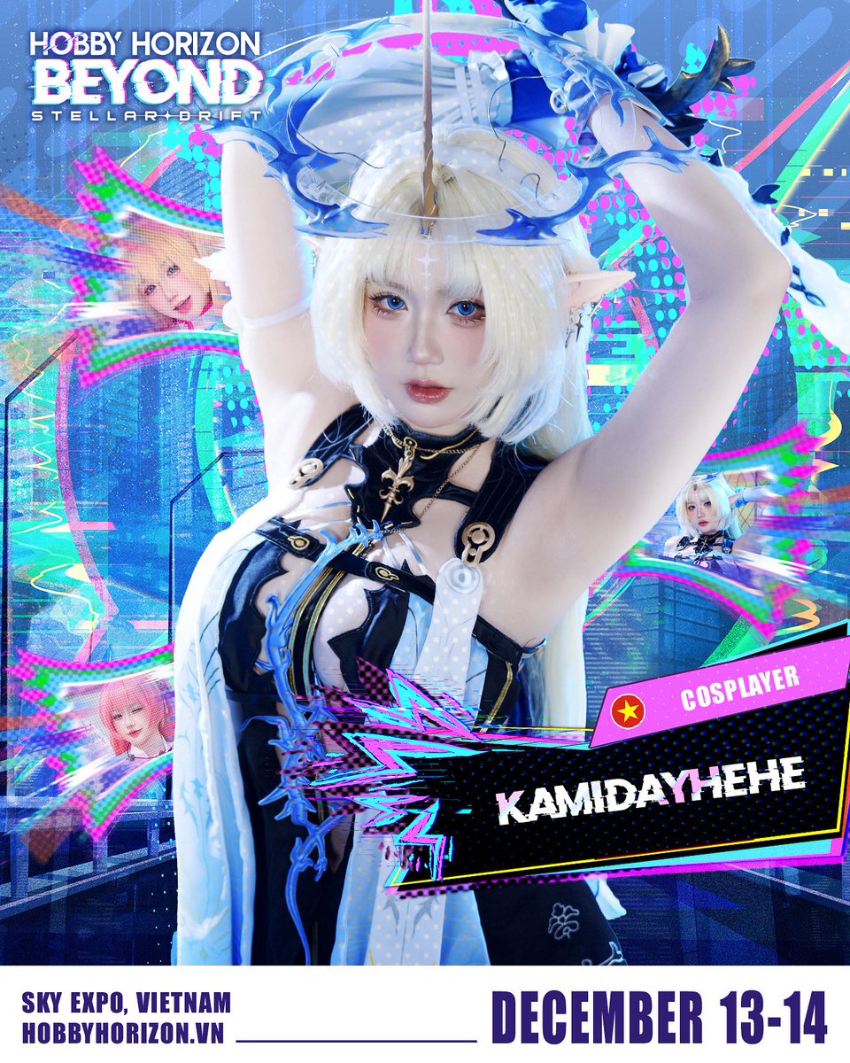 『 𝐇𝐇𝐁𝟐𝟓: 𝑲𝑨𝑴𝑰𝑫𝑨𝒀𝑯𝑬𝑯𝑬 - 𝑪𝑶𝑺𝑷𝑳𝑨𝒀𝑬𝑹 』🪐

✨ Crush is back in town! Move aside, Tài, your mommy is here to slay! 😼

🔥 The gorgeous cosplayer <a href="/Kamidayhehe/">Kami</a> is making her comeback to HHB25!

#HHB25 #HobbyHorizon #HobbyHorizonBeyond #StellarDrift #Kamidayhehe