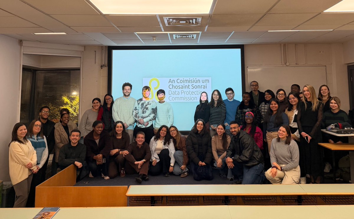 EMILDAI_eu's tweet image. Yesterday we were delighted to host Sorcha Montgomery, DCU alumna, former researcher with the DCU Law &amp;amp; Tech Research Cluster, and now Legal Analyst at the Data Protection Commission.

Thank you, Sorcha, for joining us and inspiring our students!

#DCU #EMILDAI #GuestLecture