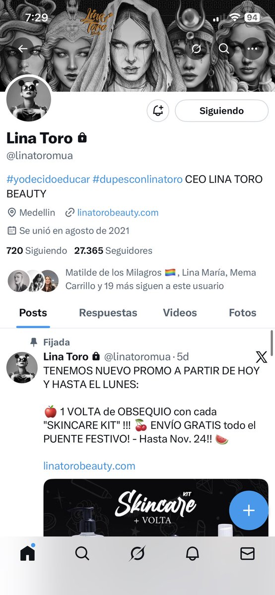 chen_gongora's tweet photo. @linatoromua @linatorobeauty Quiero ganar esta rifa de #LinaToroBeauty porque tus productos son muy buenos, la calidad es fantástica, toda tu marca es única, quiero seguir recomendando tu marca y este será un gran regalo para alguien muy especial. https://t.co/1s6W9h4YE1