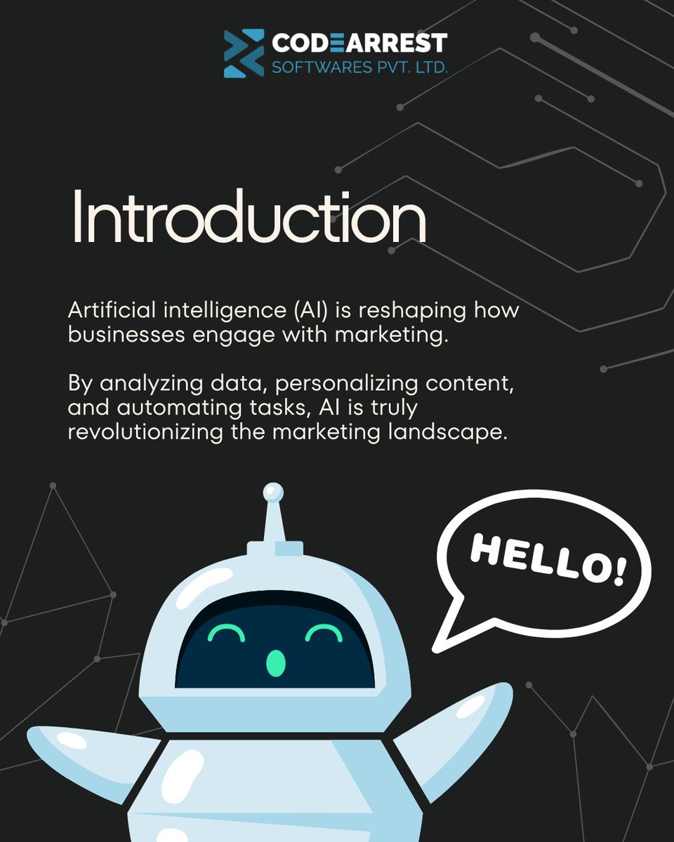 codearrest's tweet image. AI isn’t just the future of marketing — it’s shaping the now.
#CodeArrest #ClockSession #jobArrest #AIMarketing #MachineLearning #DigitalMarketingTrends #AIinBusiness #TechInnovation #PredictiveAnalytics #Personalization #FutureOfMarketing #VisualSearch #MarketingStrategy