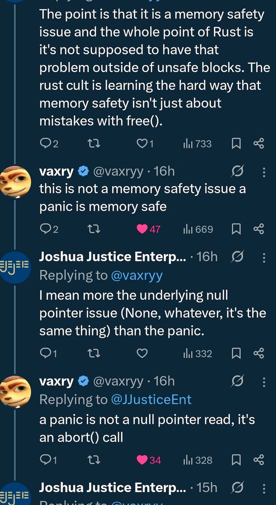 AstraKernel's tweet image. Lol the funniest thread 😂

This clearly majority the people who hate Rust and call cult have no idea what they are talking about