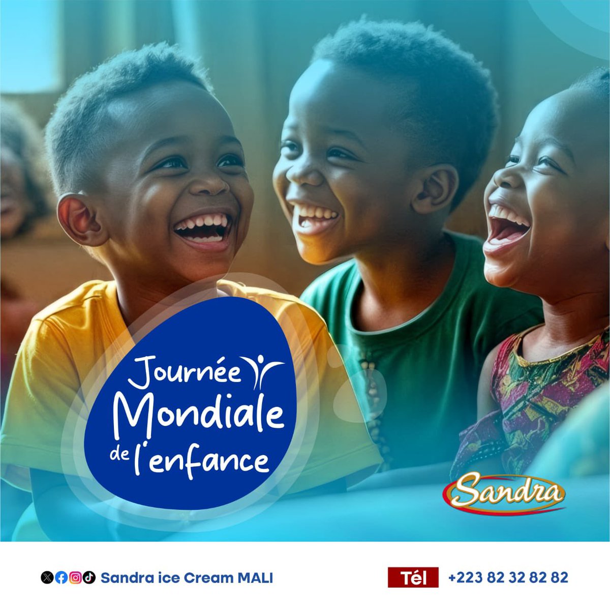 SandraIceCream2's tweet photo. “Aujourd’hui, c’est la Journée mondiale de l’enfance ! Partageons des sourires et des moments magiques avec nos petits trésors. 🌟 #JournéeMondialeDeLenfance #SouriresDEnfants #JoiePartagée #MomentsMagiques”#sandraicecreammali https://t.co/P3bGQCWWCA