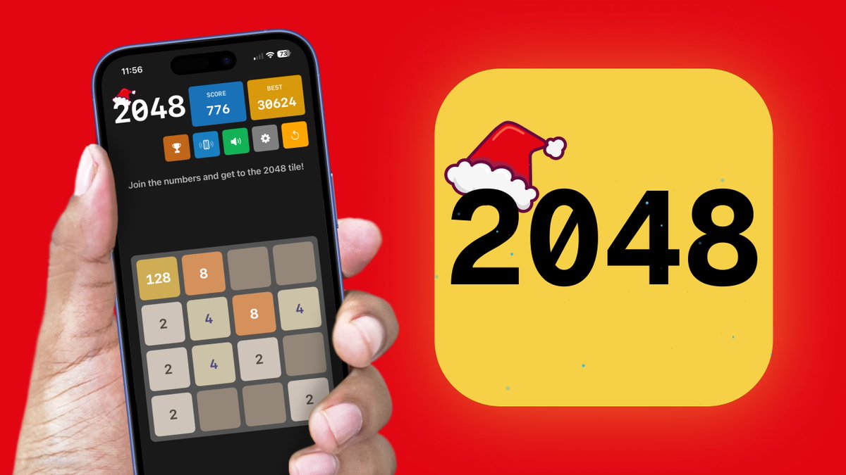 TargeSunil's tweet image. Would you try my rebuilt version of the classic 2048 game? I added 3×3, 4×4, and 5×5 boards to make it more fun and flexible. apps.apple.com/us/app/2048-ti…
#iosgamedevelopment #SwiftUI