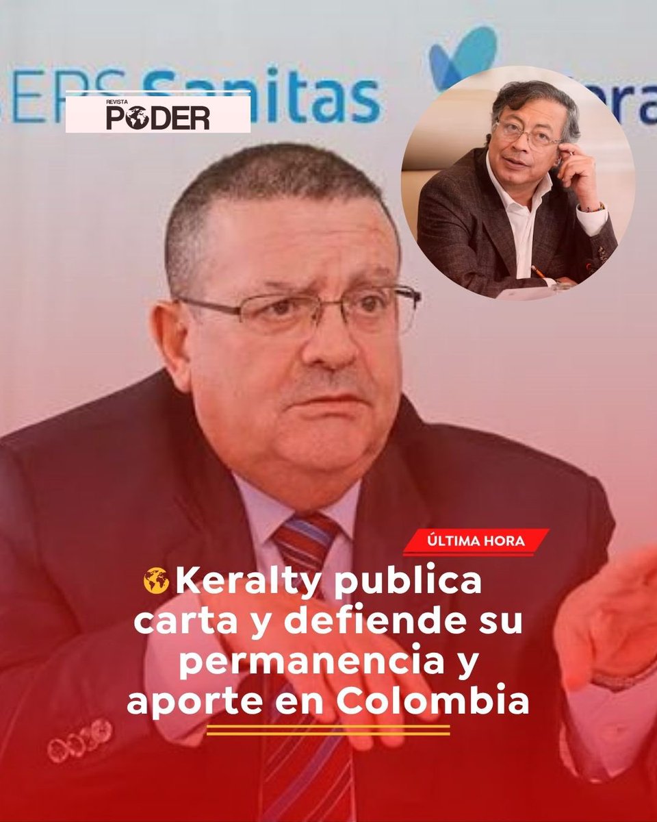 RevistaPODERcol's tweet image. #ATENCIÓN | Keralty defendió su labor en Colombia en una carta pública, resaltando 40 años de servicio, empleo, inversión y un millón de nacimientos atendidos. Afirmó que no busca privilegios, sino respeto por su trabajo. #RevistaPoder #NoticiaPoder #Keralty #SanitasEPS…