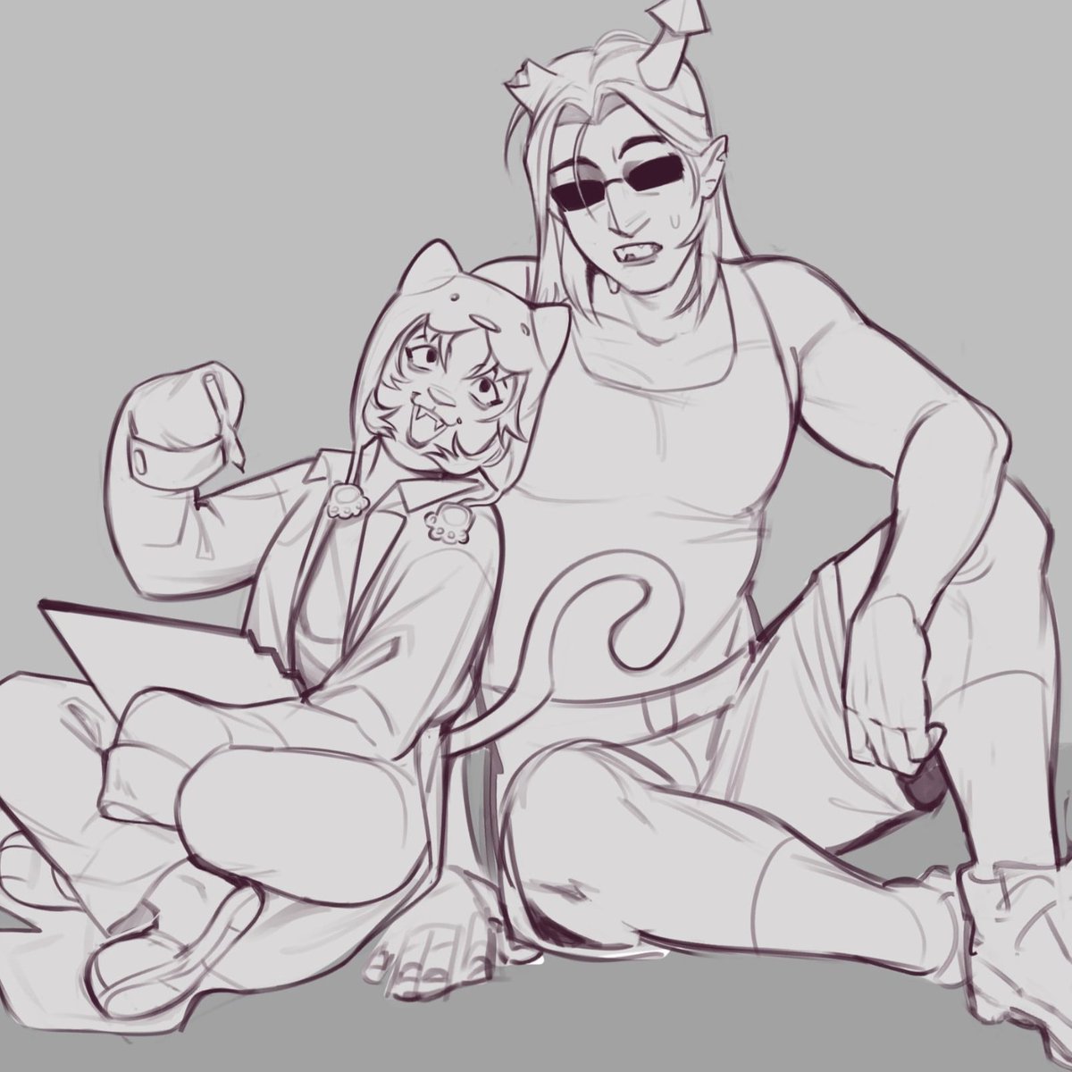 sockpuppette_'s tweet image. wip.. my beautiful daughter✨ (ignore the evil and intimidating horse)

#homestuck #meowrails