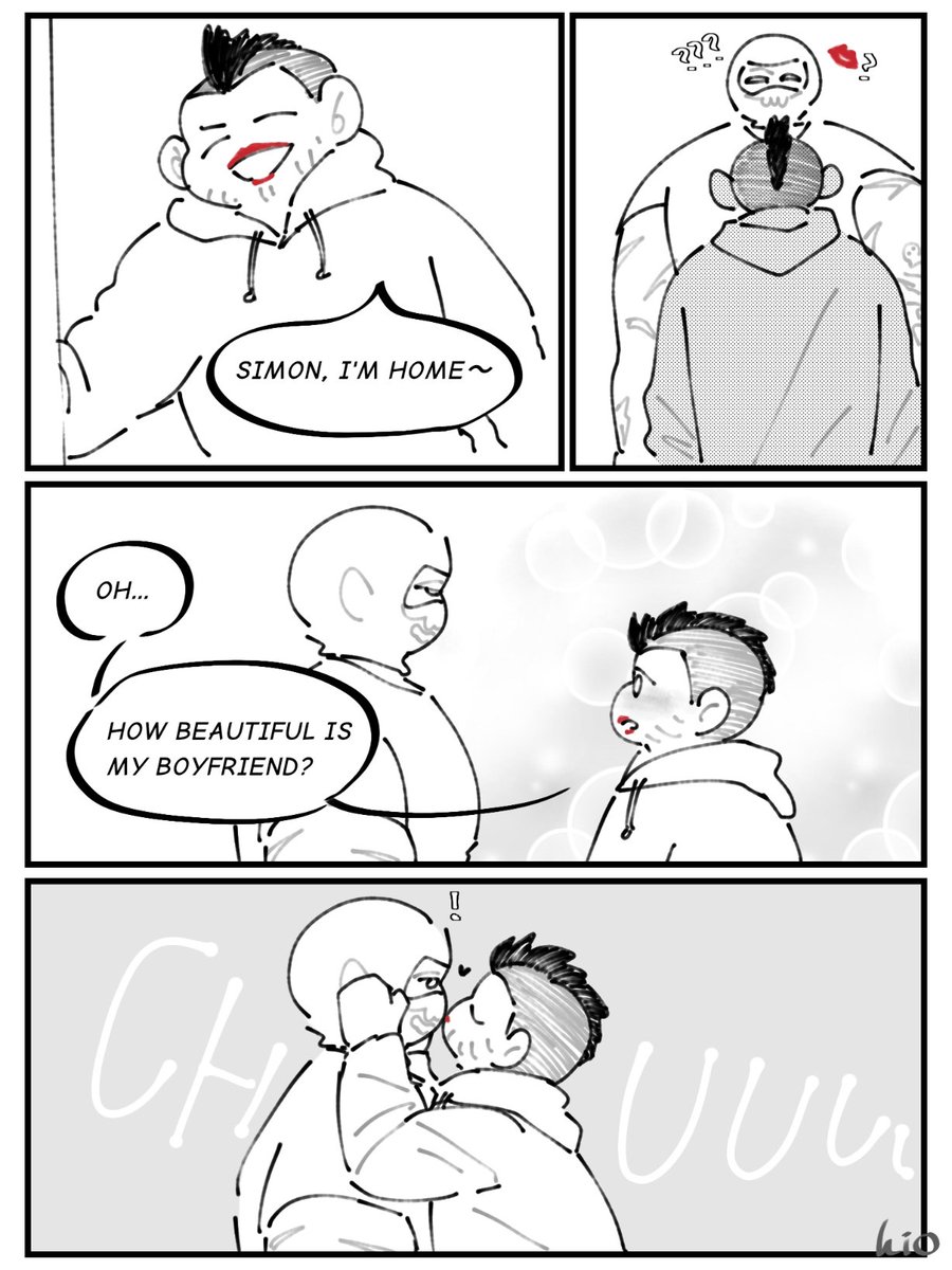 ayakigio's tweet image. Ghost gets kissed all over the face 💋
#Ghoap