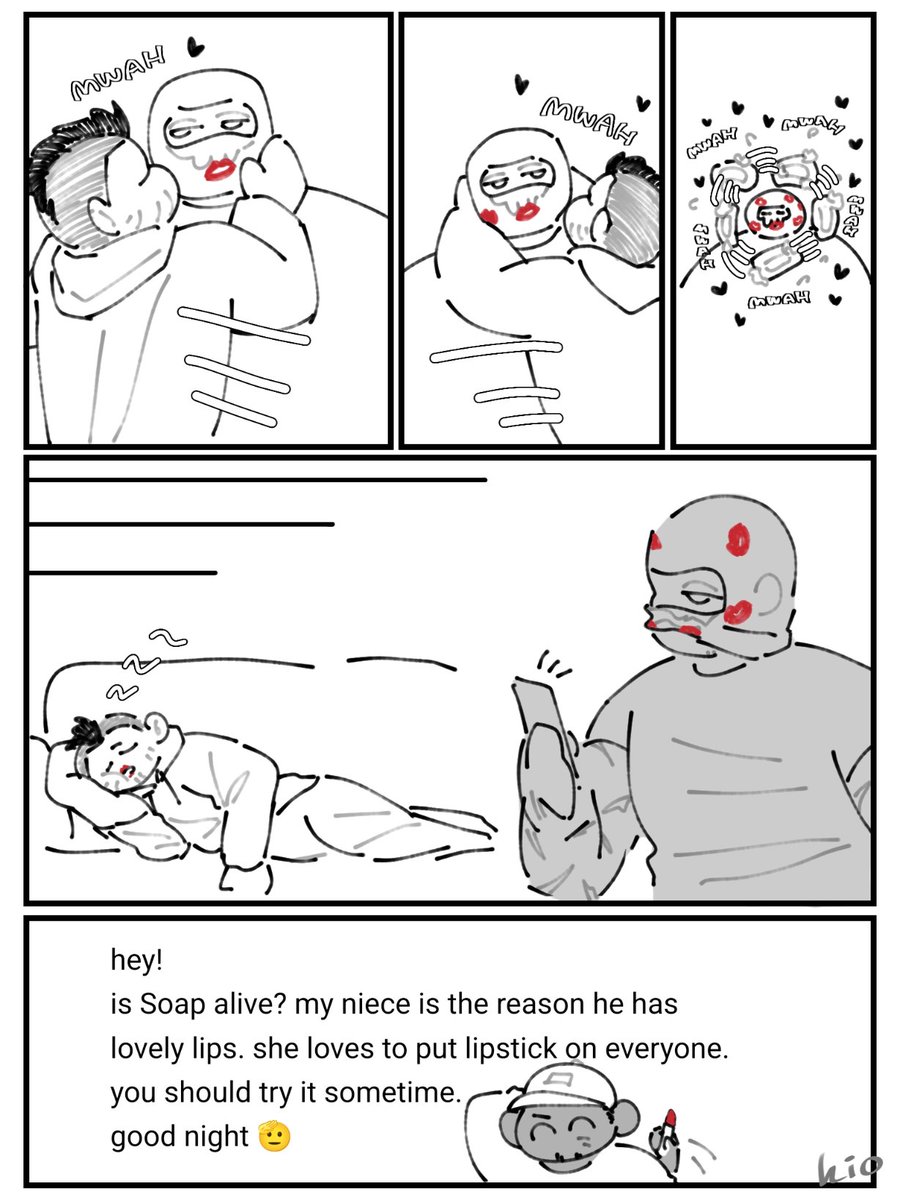 ayakigio's tweet image. Ghost gets kissed all over the face 💋
#Ghoap