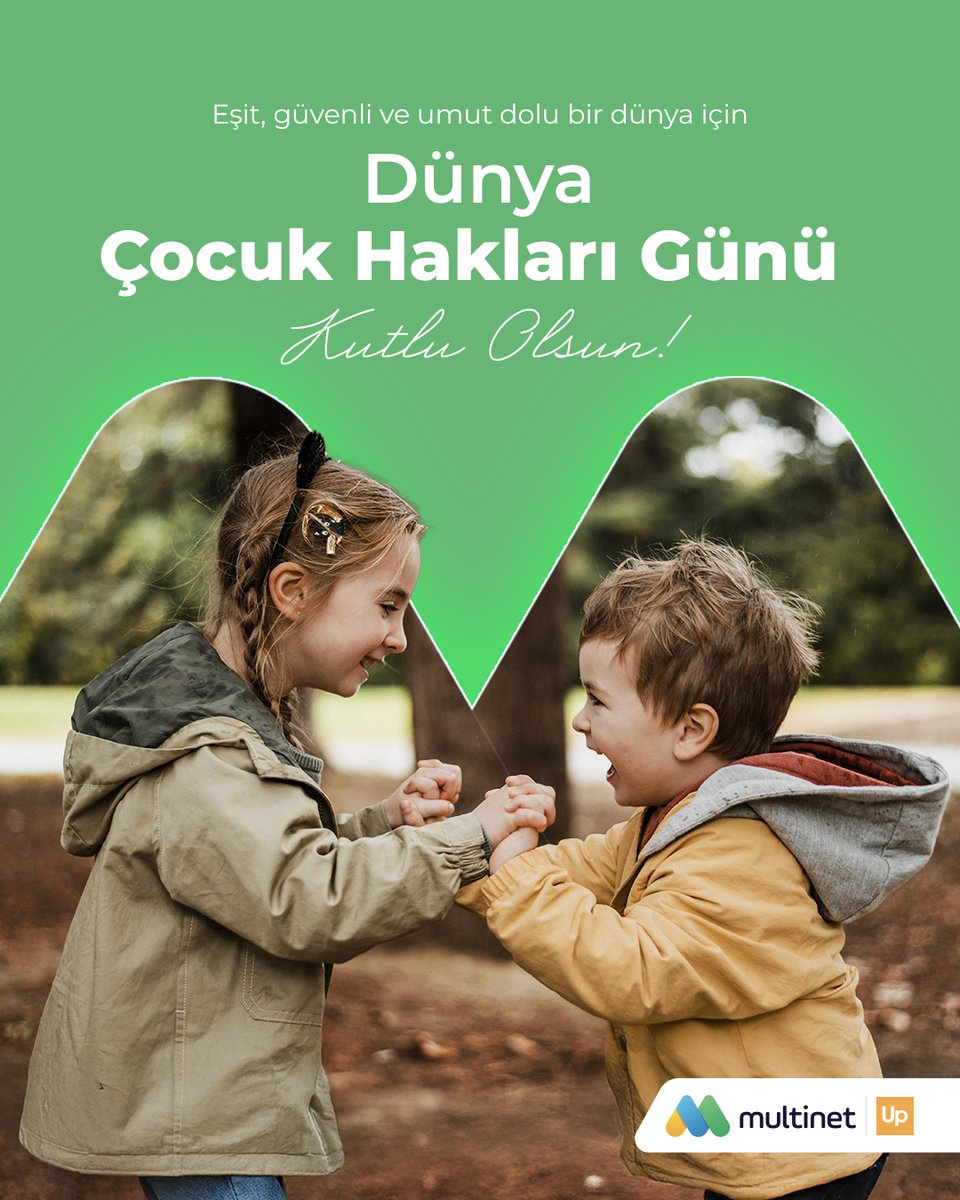 multinetcomtr's tweet image. Haklarıyla güçlü, gülüşleriyle özgür tüm çocukların Dünya Çocuk Hakları Günü kutlu olsun.

#MultinetUp #DünyaÇocukHaklarıGünü