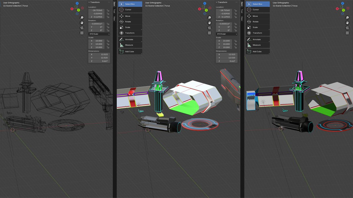 UziGames2016's tweet image. Although I&apos;ve made 95% of the game models myself in Blender, I&apos;ve not learned how to properly UV paint yet.
Instead I make loop cuts &amp;amp; position faces where I want materials to go then add them in engine. 
Works for this aesthetic. 😎
#Blender #UnrealEngine #GameDev