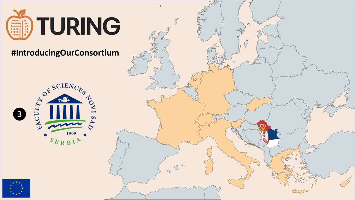Turing_project's tweet image. #IntroducingOurConsortium | #UNSPMF🔹
The University of Novi Sad, Faculty of Sciences, Serbia, works across physics, chemistry, math, informatics etc.
In #TURING it leads pretraining of models and supports framework architecture, meta &amp;amp; low-shot learning
🔗pmf.uns.ac.rs/en/