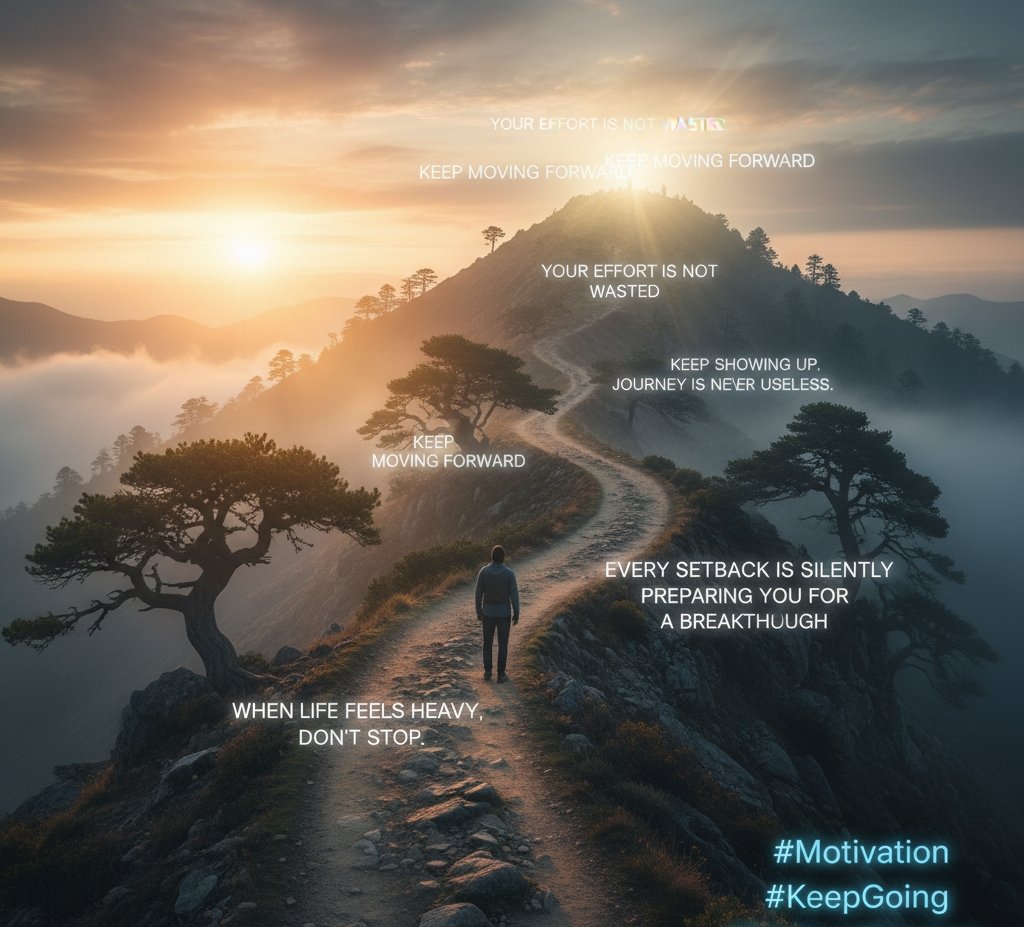 suchitr35220913's tweet image. When life feels heavy, don’t stop. 

Some days test your strength and hope, but those are the days that shape you. 

Every setback is preparing you for a breakthrough you can’t see yet. 

Keep showing up, trust the process, and move forward.

#Motivation #KeepGoing…