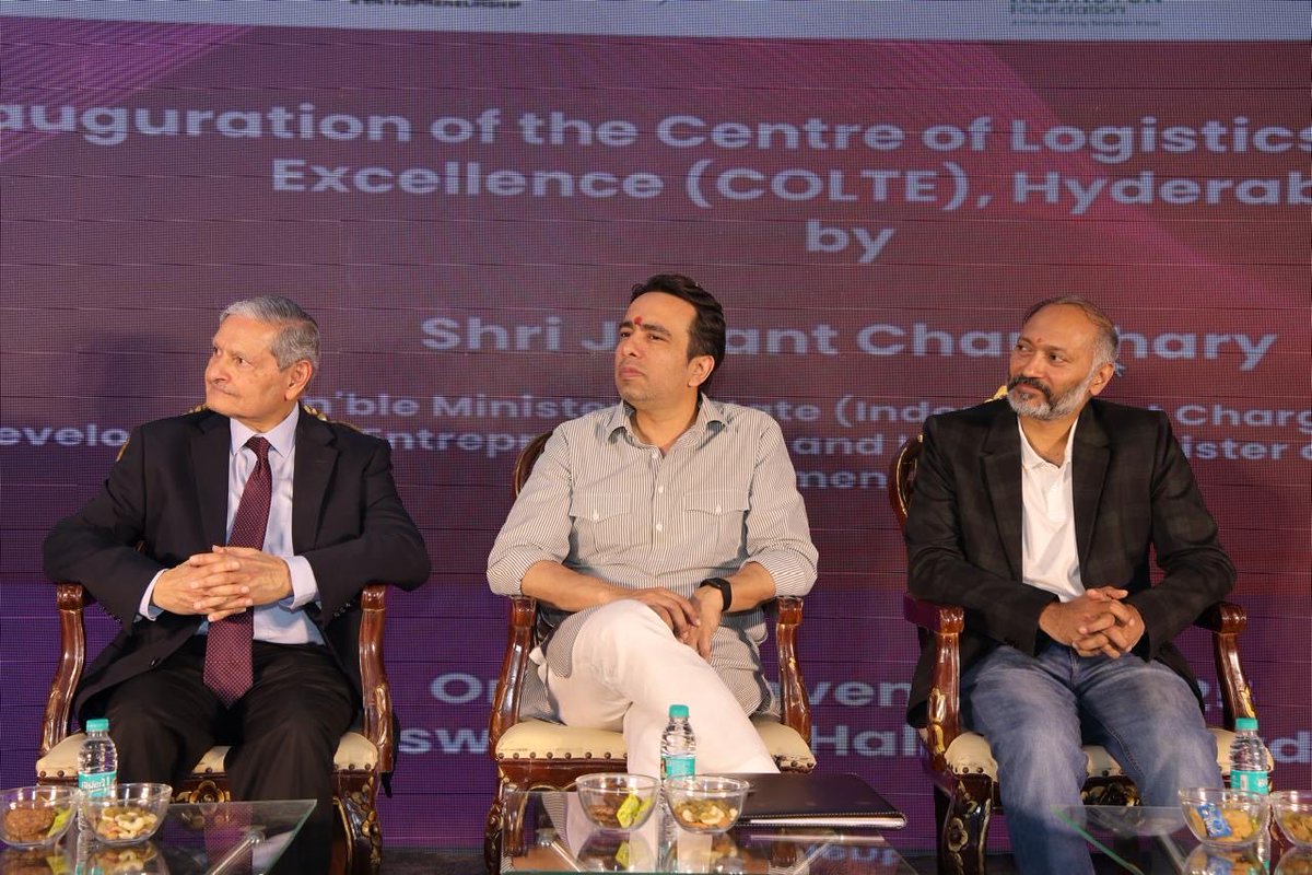 Inaugurated the new Centre of Logistics Training for Excellence #CoLTE in Hyderabad today, established by <a href="/csrredington/">Redington Foundation</a> in partnership with the <a href="/LogisticsSSC/">Logistics Sector Skill Council</a>. 

#CoLTE brings tech-led training, real-world simulations &amp; industry-shaped courses together to prepare job-ready