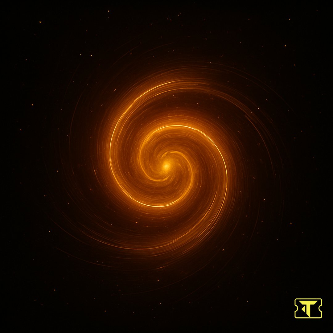 triffleraffles's tweet photo. Explore the glowing spiral of the cosmos. A stunning blend of light and space in this cosmic vortex NFT. #NFTart #CosmicVortex https://t.co/Ol6dXyyLWe