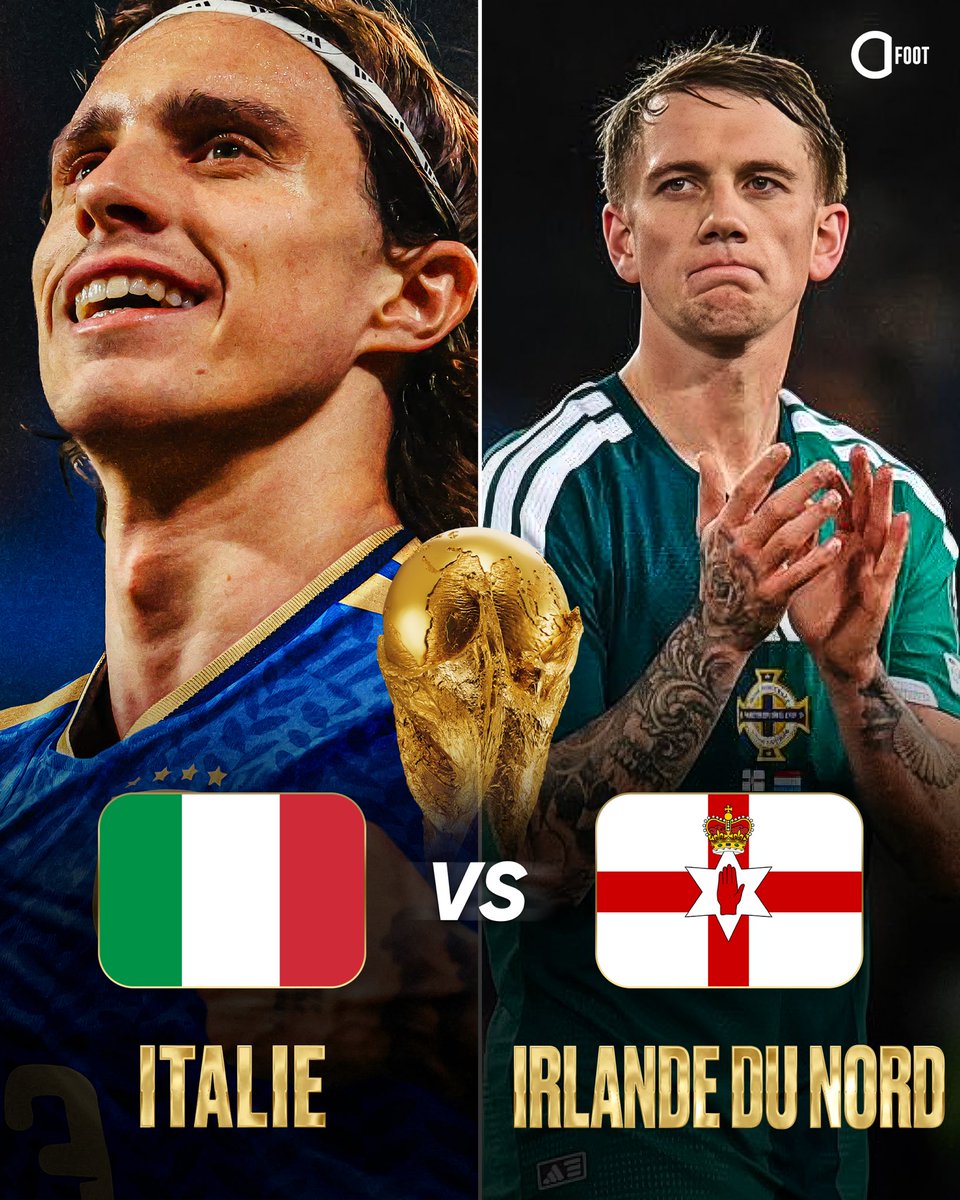 ActuFoot_'s tweet photo. 🚨 OFFICIEL ! 𝗟’𝗜𝗧𝗔𝗟𝗜𝗘 🇮🇹 𝗔𝗖𝗖𝗨𝗘𝗜𝗟𝗟𝗘𝗥𝗔 𝗟’𝗜𝗥𝗟𝗔𝗡𝗗𝗘 𝗗𝗨 𝗡𝗢𝗥𝗗 🏴 𝗘𝗡 𝗗𝗘𝗠𝗜-𝗙𝗜𝗡𝗔𝗟𝗘 𝗗𝗘𝗦 𝗕𝗔𝗥𝗥𝗔𝗚𝗘𝗦 𝗘𝗨𝗥𝗢𝗣𝗘́𝗘𝗡𝗦 𝗣𝗢𝗨𝗥 𝗟𝗔 𝗖𝗢𝗨𝗣𝗘 𝗗𝗨 𝗠𝗢𝗡𝗗𝗘 𝟮𝟬𝟮𝟲 ! ⚔️🏆

Rendez-vous à la fin du mois de mars 2026. 🗓️ https://t.co/CJWwAAGzmX