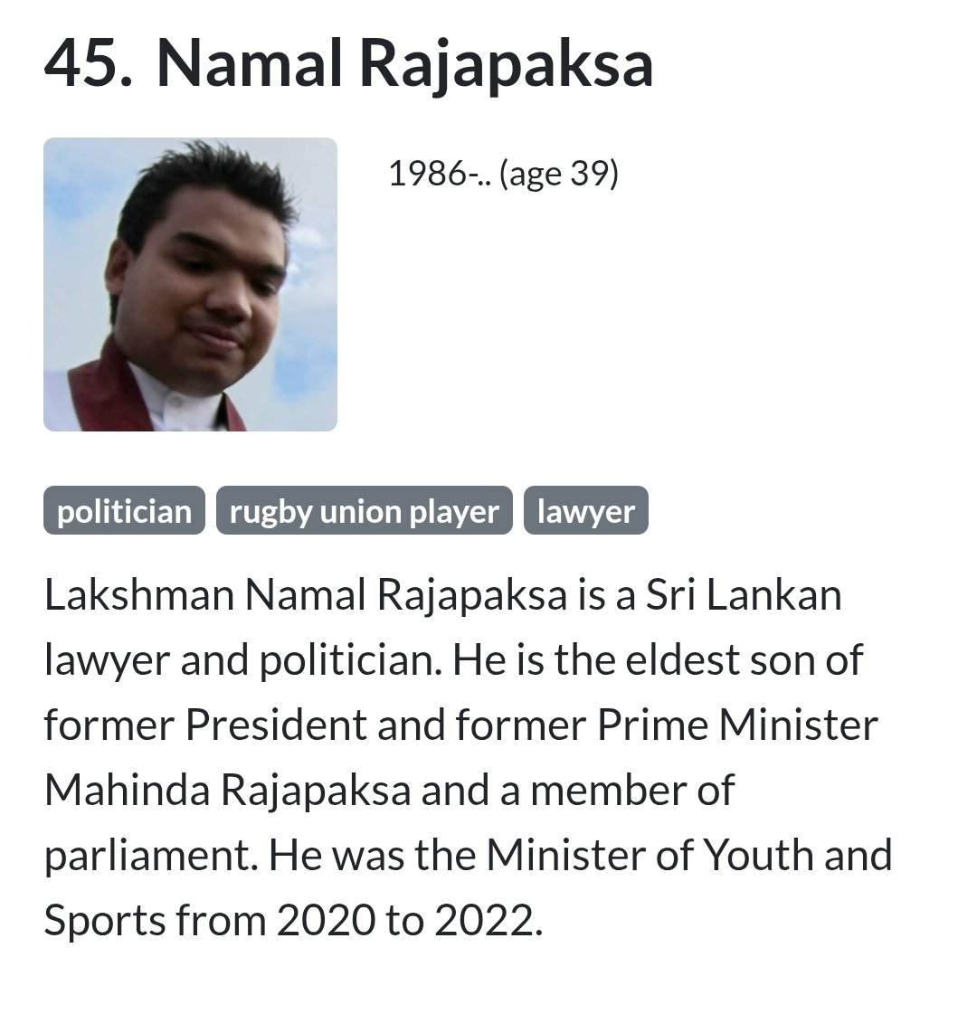 The Edurank website has ranked the most notable alumni of City University London. 
1. Margaret Thatcher 
2. Jawaharlal Nehru
3. Tony Blair
But who is number 45? It's none other than Namal Rajapaksha, who Jeppo claim don't have a degree 
edurank.org/uni/city-unive…