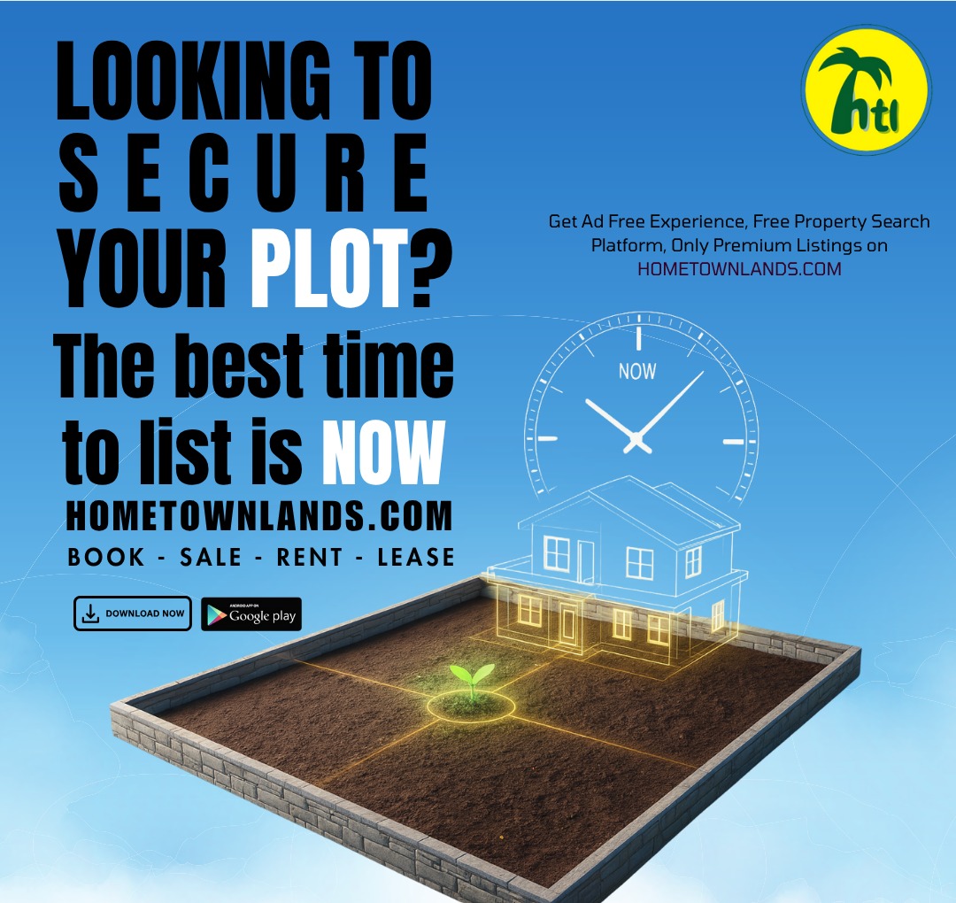 hometownlands's tweet image. Want to sell your plot faster?
List it today on Hometownlands.com —
Designed for serious buyers.
Right plot. Right buyers. Right now.
Hometownlands – Your trusted property platform.

#hometownlands #premiumlistings #adfreeexperience #freepropertysearch