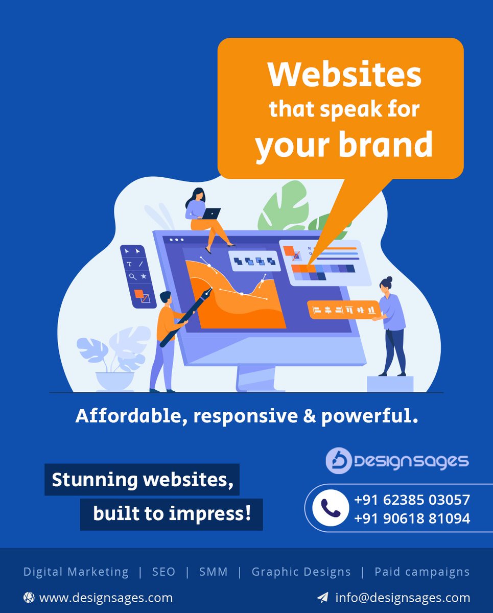 SagesDesign's tweet image. Websites that speak for your brand.

Affordable, responsive &amp;amp; powerful.
Stunning websites, built to impress!

📞 Call: +91 906 188 1094
🌐 Visit: designsages.com

#designsages #websitedevelopment #digitalmarketing #SmartMarketing #brandonline #SEOExperts