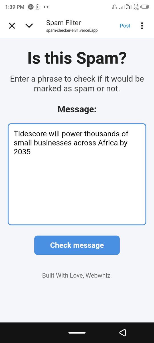 lonelystockboi's tweet image. @Tidescore is not a spam 😏...

#Tidescore #FinancialInclusion