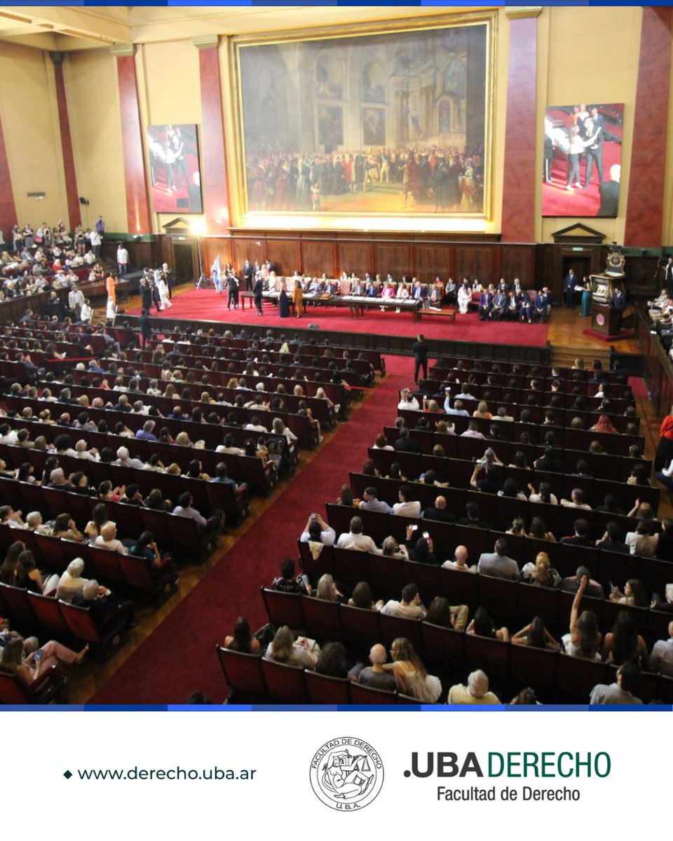 DerechoUBA's tweet photo. 📢🎥 Si conocés a alguien que hoy recibe su diploma y no podés asistir a la ceremonia, seguí la transmisión en vivo del acto de colación de grado por el canal de YouTube de la Facultad ➡ https://t.co/oQsIM6izIe
#Graduados #Graduadas #Diplomas #ColaciónDeGrado #Jura https://t.co/Zgbzi6kPFR