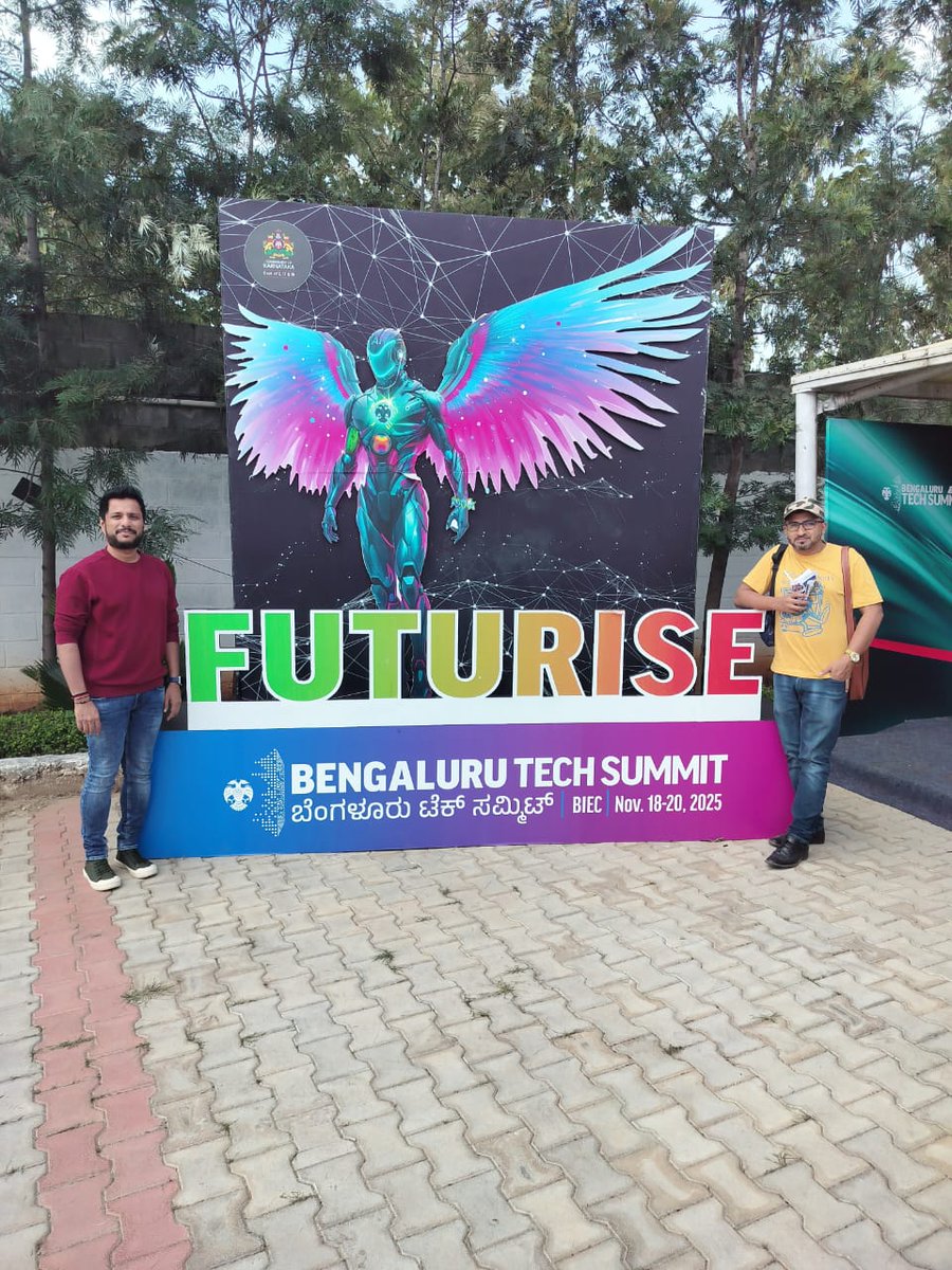 drhussainsharif's tweet image. Attended Asia&apos;s Largest Tech Summit -Bangalore Tech summit -2025 
Worth visiting,great experiences unfolded.
#FUTURise #FutureMakers #BIEC 

Dwichakra Mallesh Gowda Dr India Charitable Trust @malleshgowda @Dwichakra2 biec