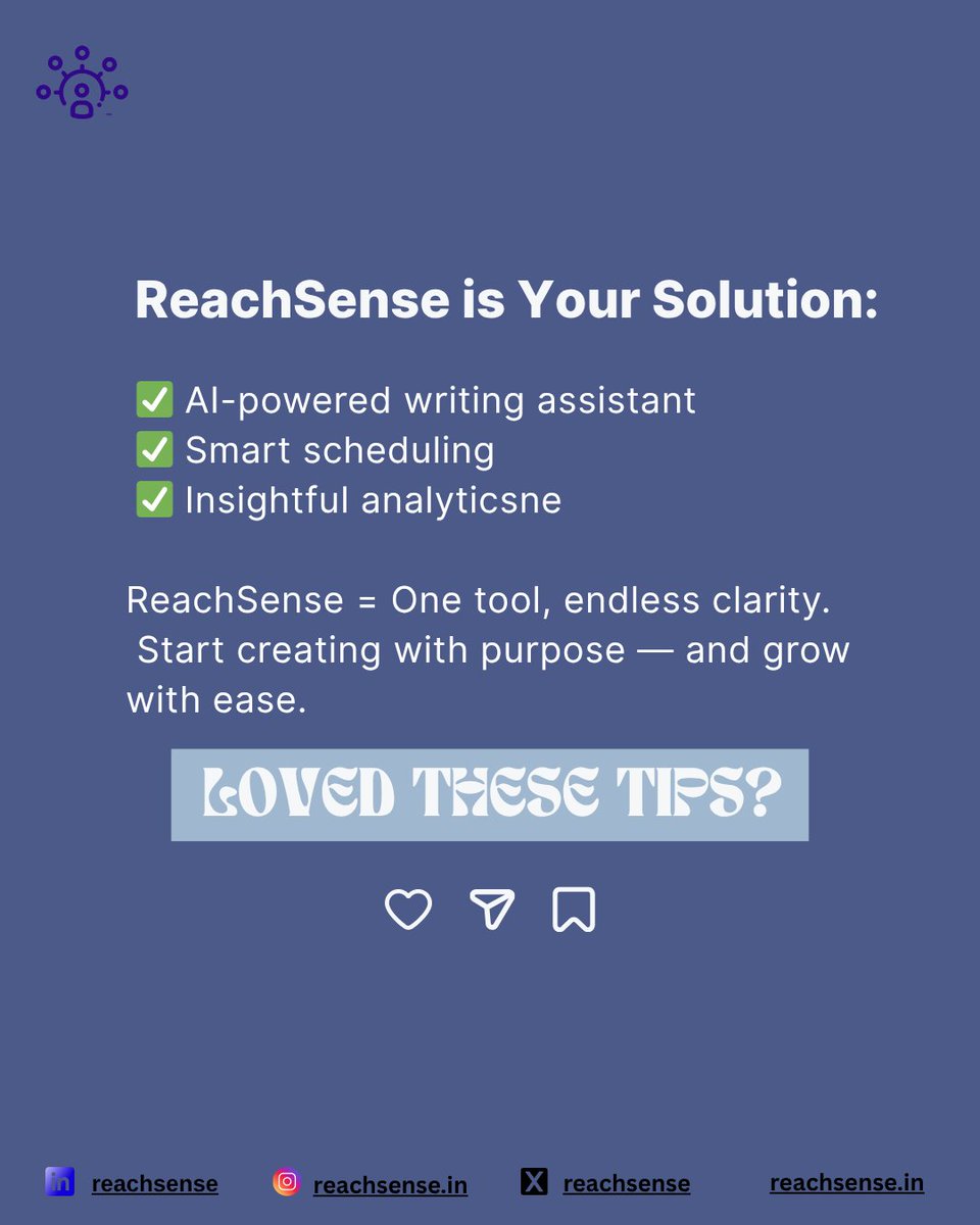 reachsense's tweet image. Struggling to grow on LinkedIn?
It’s not the platform that’s holding you back, it’s the strategy.

Swipe to uncover the silent mistakes most professionals make.

#linkedingrowth #reachsense #linkedintips #personalbranding #contentstrategy