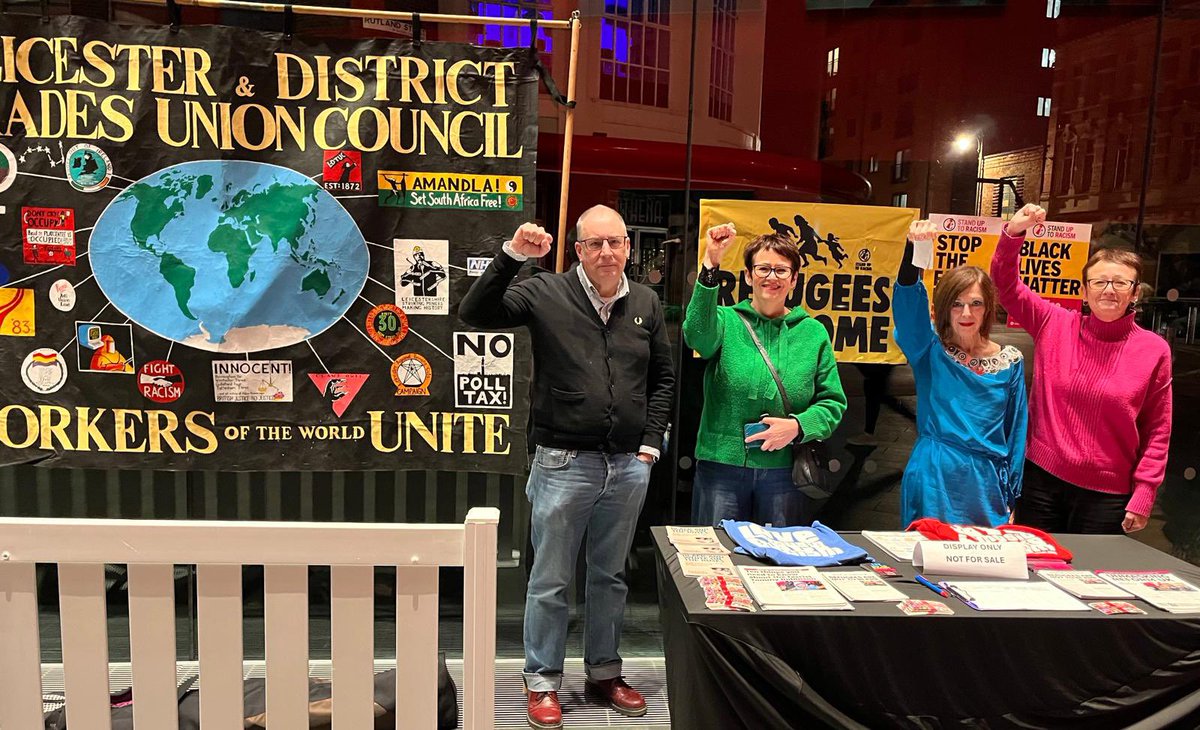 The L&amp;DTUC banner was <a href="/CurveLeicester/">Curve</a> for the performance of We Are The Lions, Mr Manager along with <a href="/LeicesterSUTR/">Leicester Stand Up To Racism</a>. A great night with a long standing ovation and plenty of interaction at the stall.