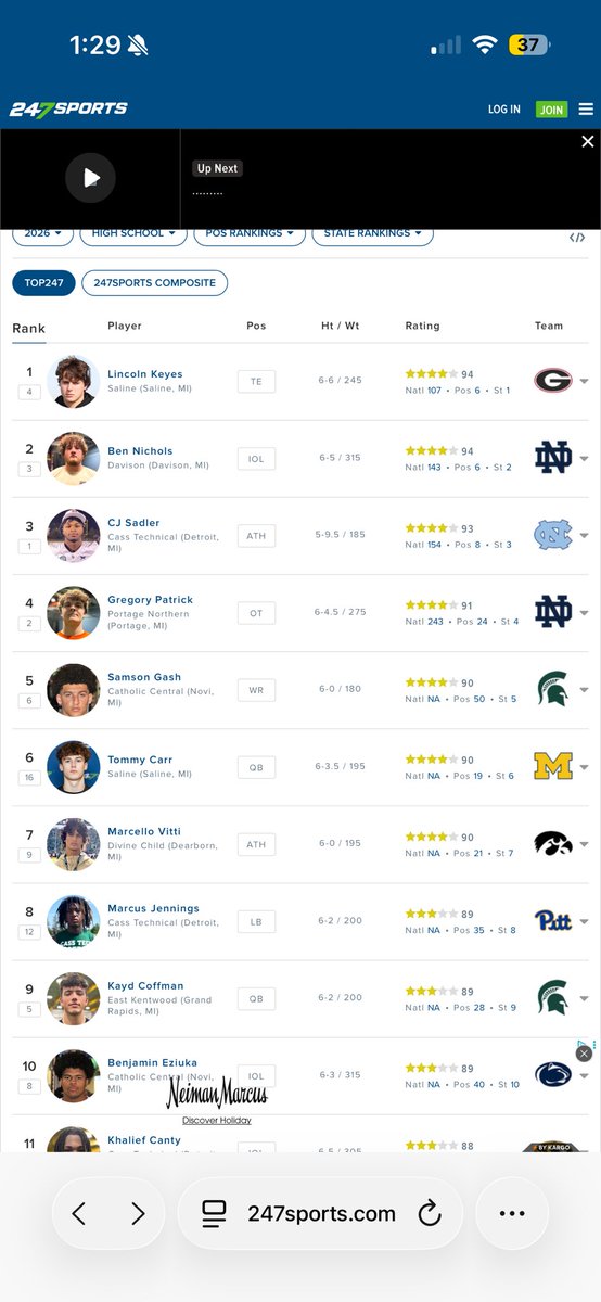 #8 Player in the 🧤
114 Tackles 82 solo 21 sacks👀 <a href="/247Sports/">247Sports</a> <a href="/AllenTrieu/">Allen Trieu</a> Yikes
only pure defensive player top 10 
<a href="/CoachDaws_/">Daws 🥇</a> <a href="/Detroit_CTFB/">Cass Tech Football</a>