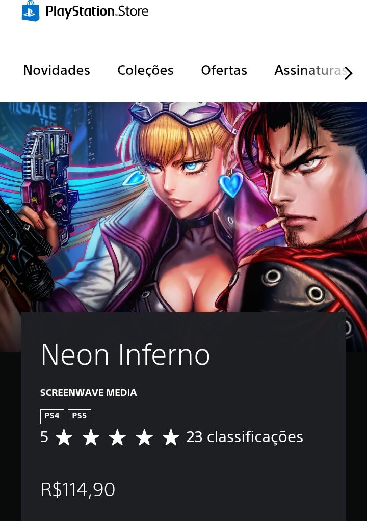 pcesarcabral's tweet image. LANÇOU!

Neon Inferno acaba de ser lançado e é um excelente run-and-gun 2D com ambientação neon punk 

Entre os consoles, o jogo está mais barato no Nintendo Switch. Não está no GamePass e mesmo que estivesse, não compensaria, já que o game está bem mais barato que 120 reais.
