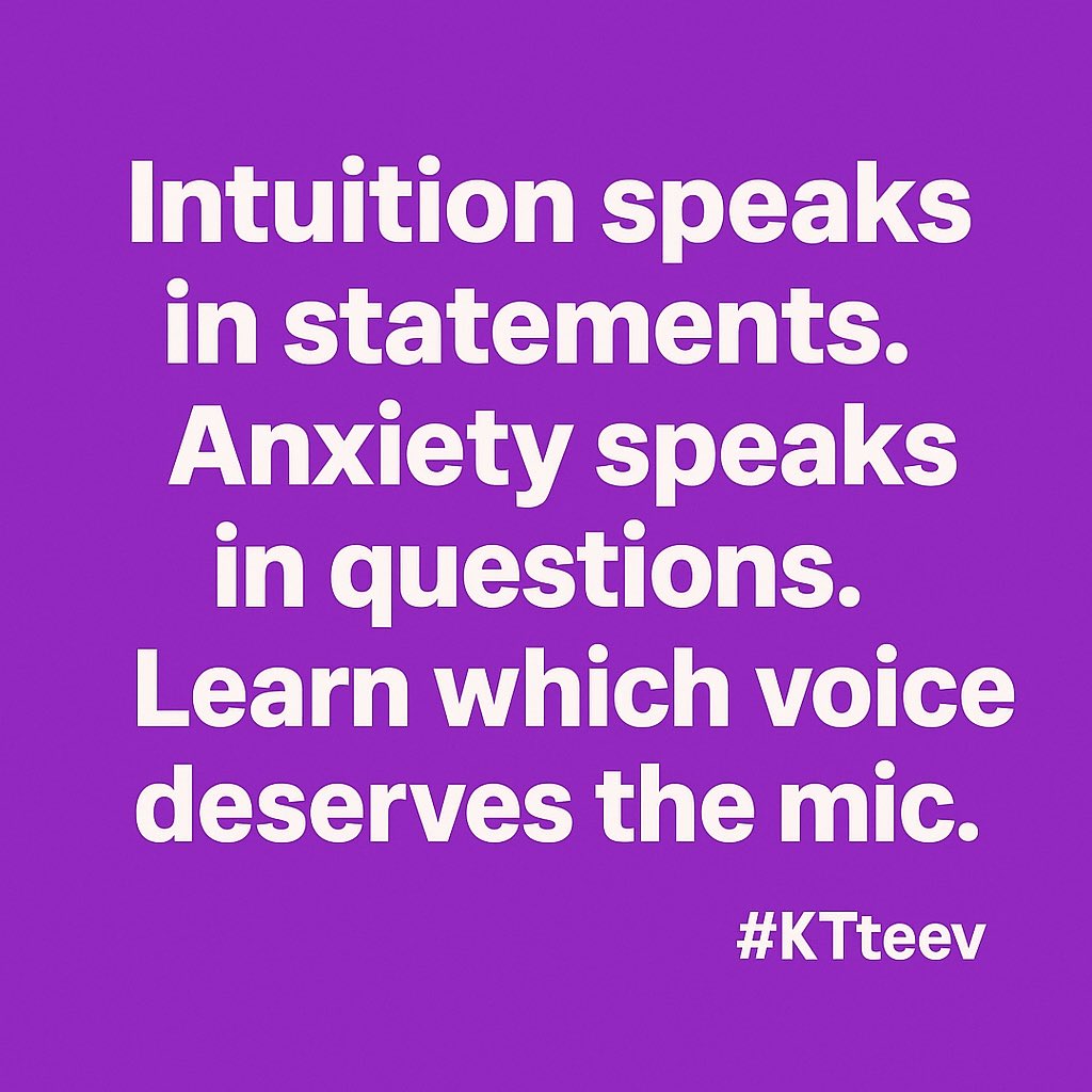 Intuition over anxiety — every time.
Have a great day, family.
#KTTEEV