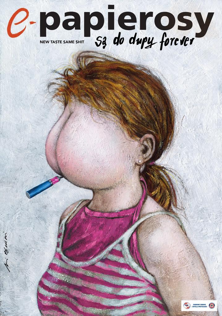 GIS_gov's tweet image. Dlaczego powróciłem do mojego plakatu Papierosy są do dupy? Chciałem pokazać, że niezależnie od formy, tradycyjny papieros czy modne urządzenie elektroniczne, mechanizm uzależnienia pozostaje ten sam. Nieważne, jak to nazwiesz, nikotyna zawsze jest zagrożeniem – Andrzej Pągowski.