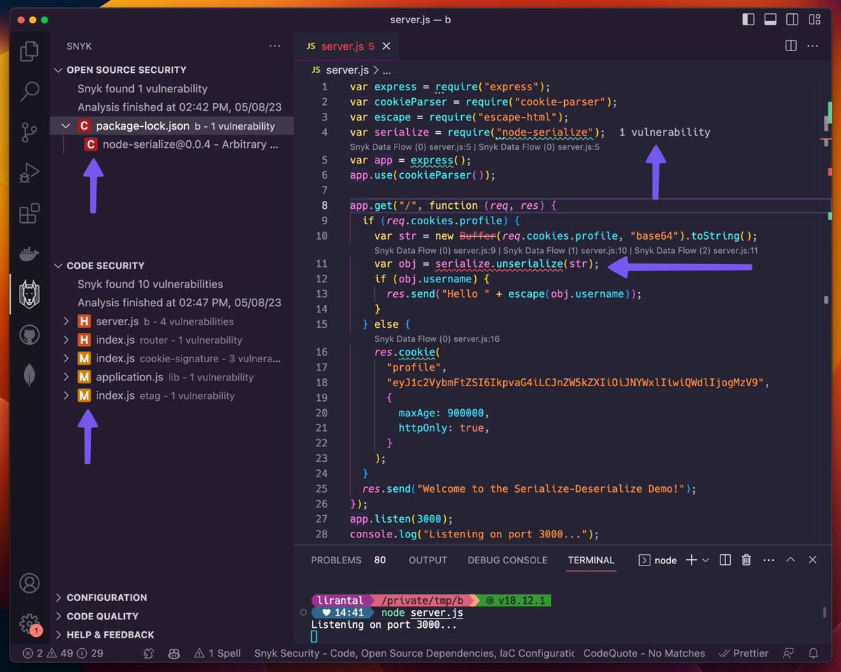 📝 List of blogs and guides to Master Insecure Deserialization.

1. book.hacktricks.xyz/pentesting-web…
2. greyshell.github.io/blog/2019/11/2…
3. snyk.io/blog/preventin…