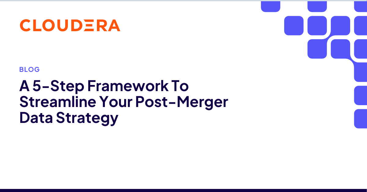 JoeSinzer's tweet image. Mergers bring opportunity and data chaos. @cloudera’s 5-step framework helps enterprises unify data, accelerate integration, and scale AI post-merger: shorturl.at/PS7ti