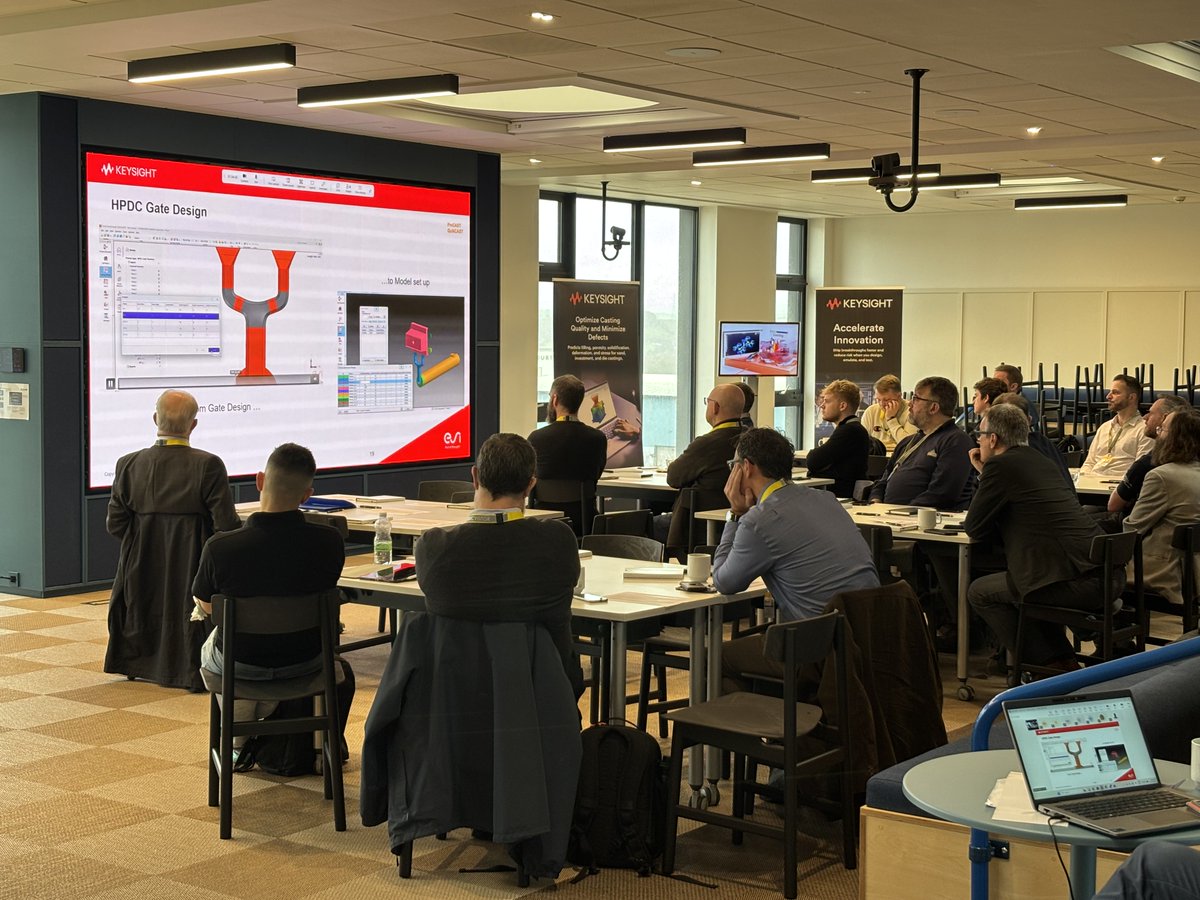 ESIgroup's tweet image. 🤝 Thank you to everyone who joined the Casting Community Meeting at @TheAMRC in Sheffield, UK! 🔗 hubs.ly/Q03VbLSl0

We exchanged best practices, explored new tools, and connected across projects.
Learn more about #ProCAST: hubs.ly/Q03VbNRg0

#CAE #SimulationSoftware